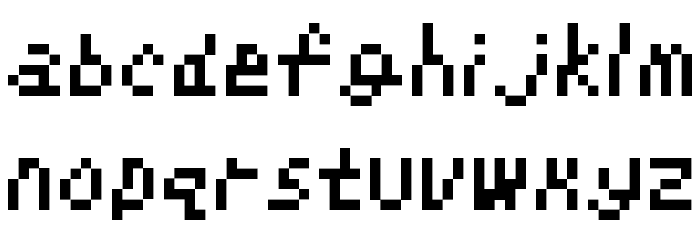 Kirby's Adventure Regular Font LOWERCASE