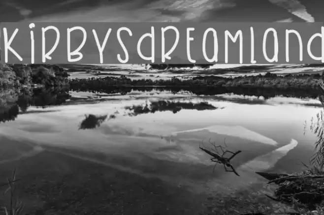 KirbysDreamland Font examples