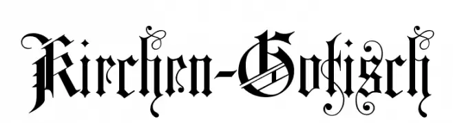 Kirchen-Gotisch  免费字体下载