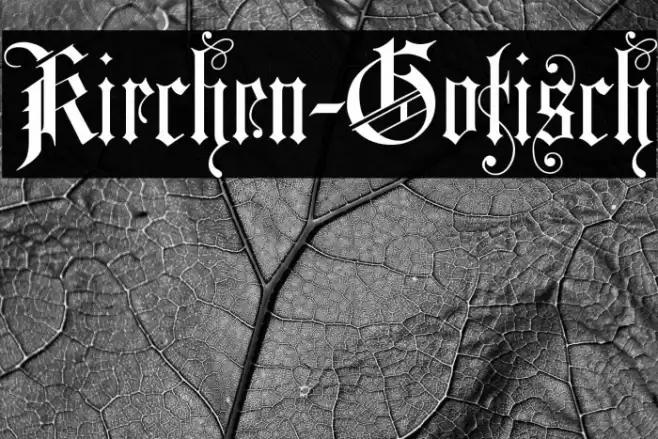 Kirchen-Gotisch Schriftart examples
