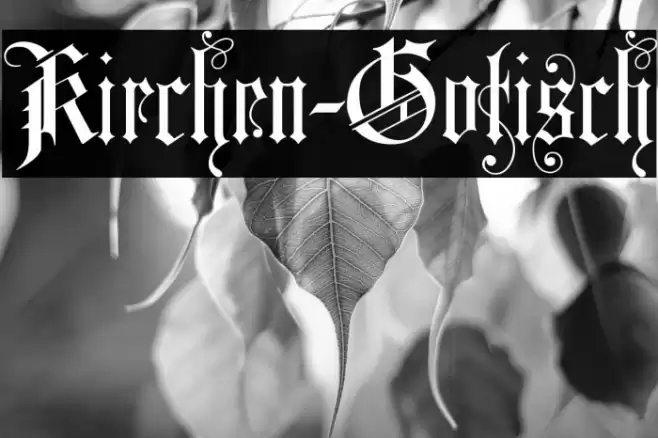 Kirchen-Gotisch Schriftart examples