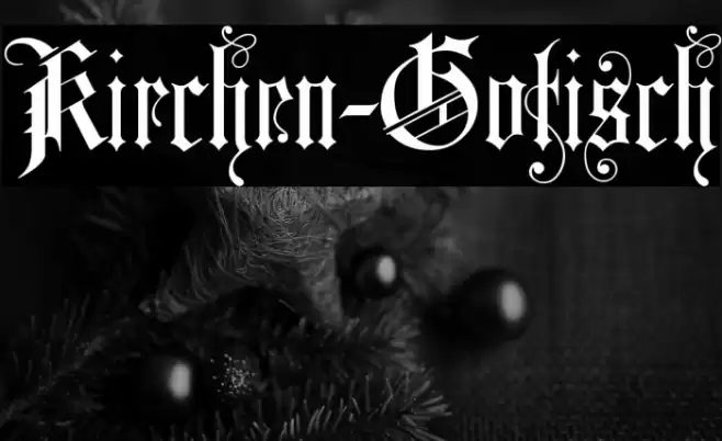 Kirchen-Gotisch Schriftart examples