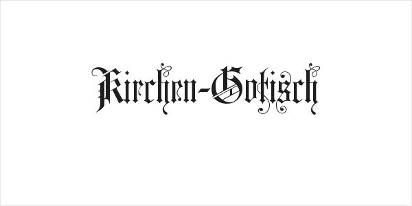 Kirchen-Gotisch Logo