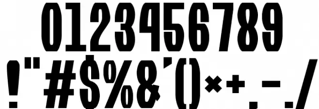 Kirie-Fu Font OTHER CHARS