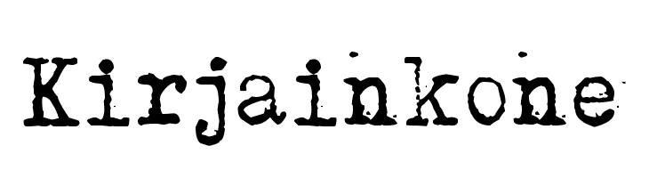 Kirjainkone  免费字体下载
