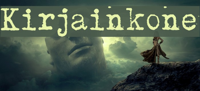 Kirjainkone Font examples