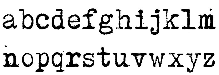 Kirjainkone Font LOWERCASE