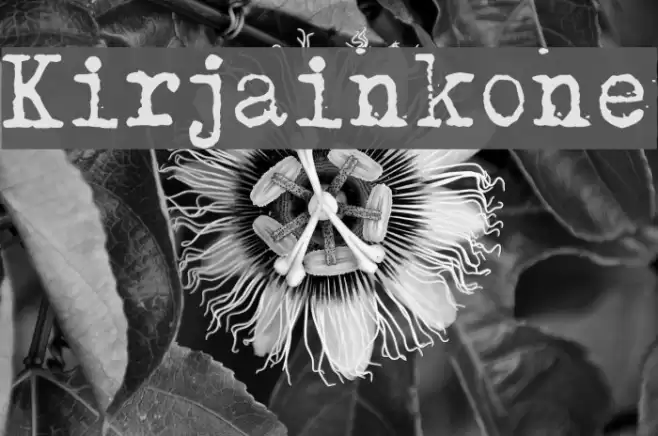 Kirjainkone Font examples