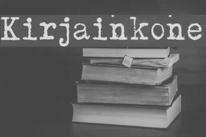 Kirjainkone Font examples
