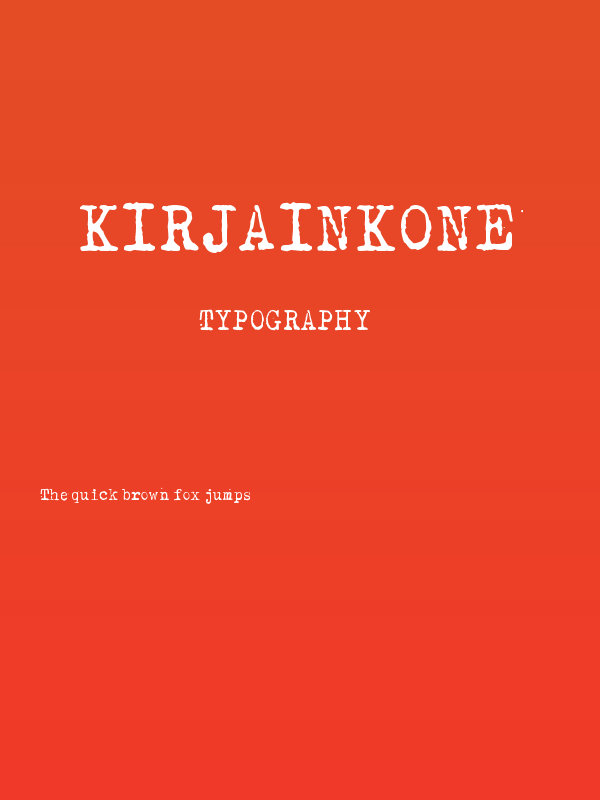 Kirjainkone Poster