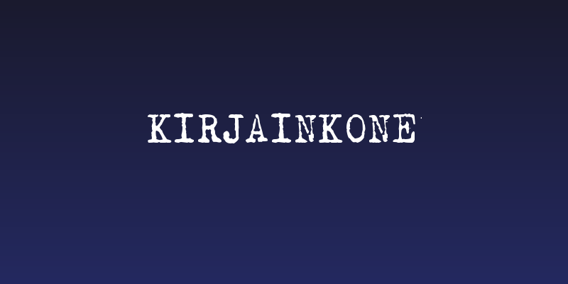 Kirjainkone Social Header