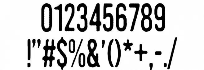 Kirkuvanpunainen kirsikka Font OTHER CHARS