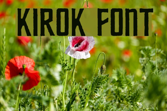 Kirok Font examples