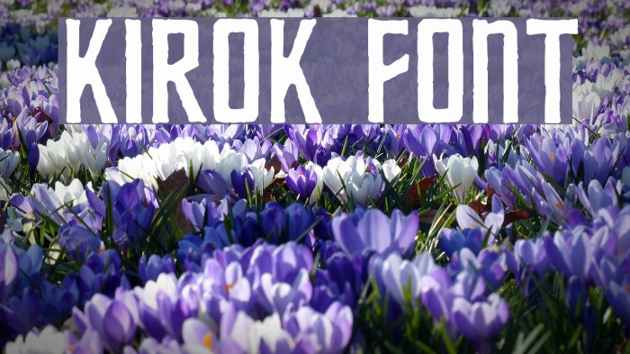 Kirok Font examples
