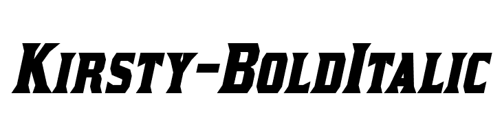Kirsty-BoldItalic Font