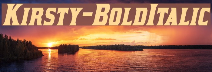 Kirsty-BoldItalic Font examples