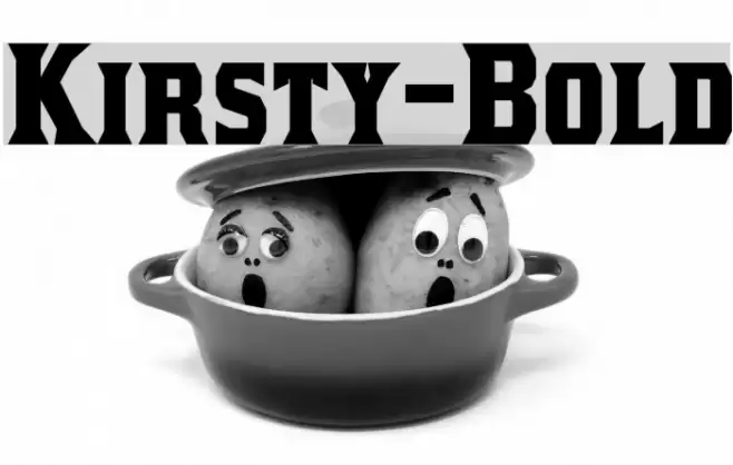 Kirsty-Bold Font examples