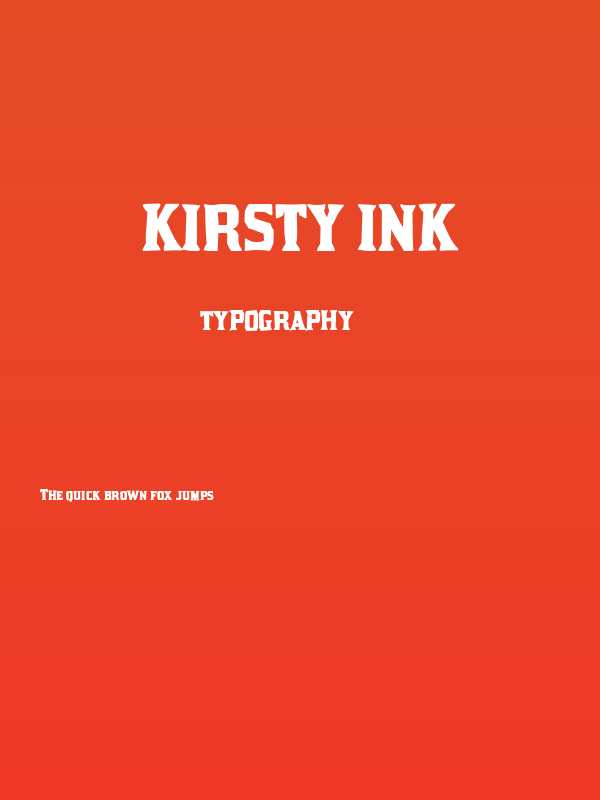 Kirsty Ink Poster