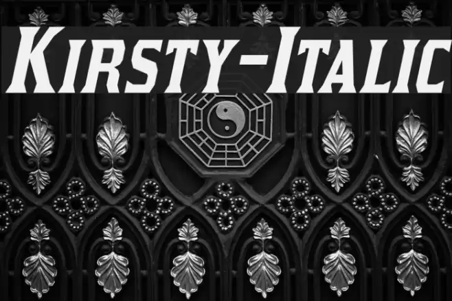 Kirsty-Italic Font examples