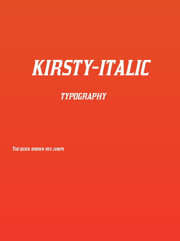 Kirsty-Italic Poster