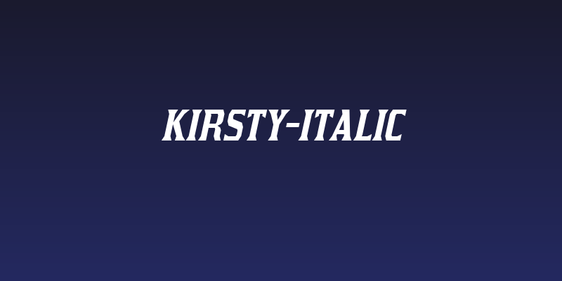 Kirsty-Italic Social Header