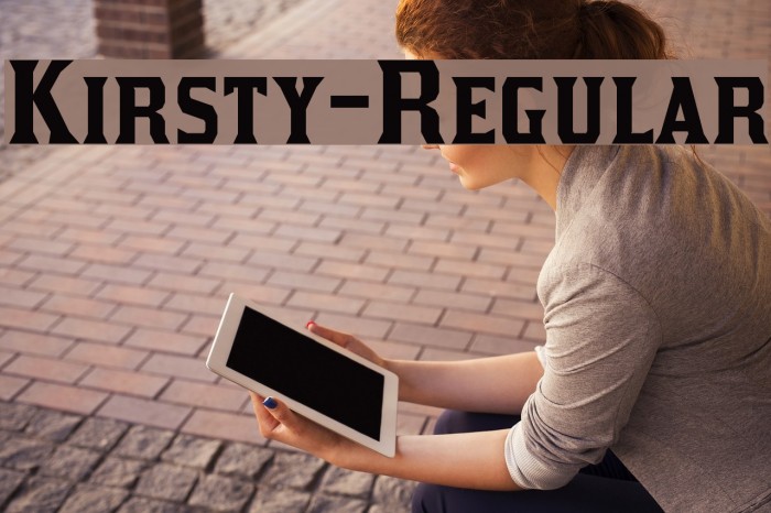 Kirsty-Regular Font examples