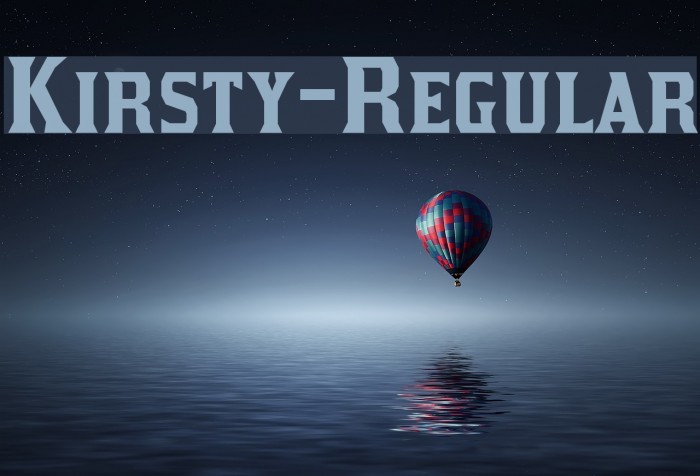 Kirsty-Regular Font examples