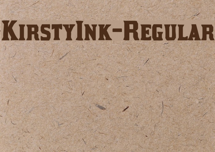 KirstyInk-Regular Font examples
