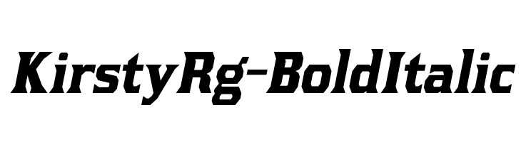 KirstyRg-BoldItalic  font caratteri gratis
