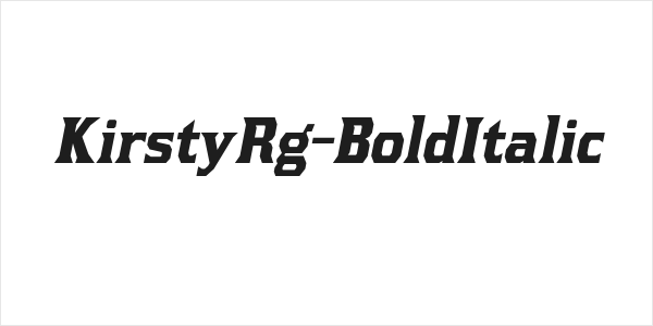 KirstyRg-BoldItalic Logo
