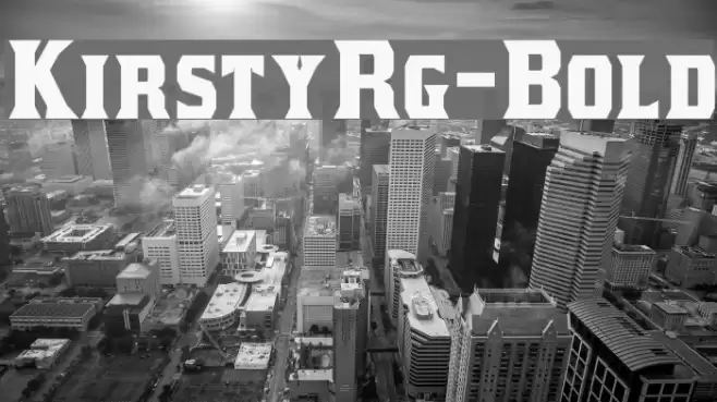 KirstyRg-Bold Font examples