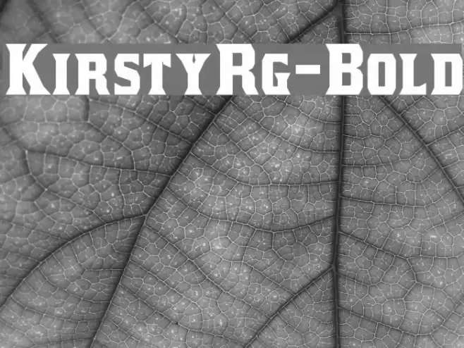 KirstyRg-Bold Font examples