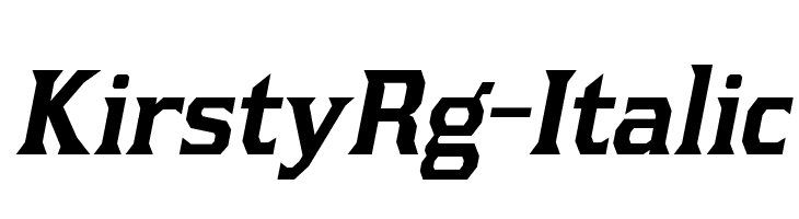 KirstyRg-Italic  Frei Schriftart Herunterladen