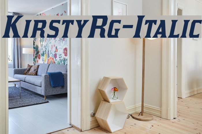 KirstyRg-Italic Font examples