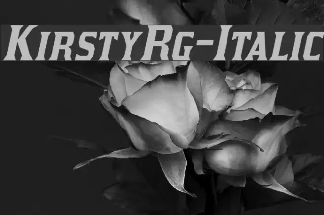 KirstyRg-Italic Font examples