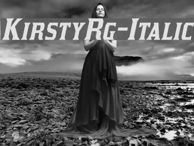 KirstyRg-Italic Font examples