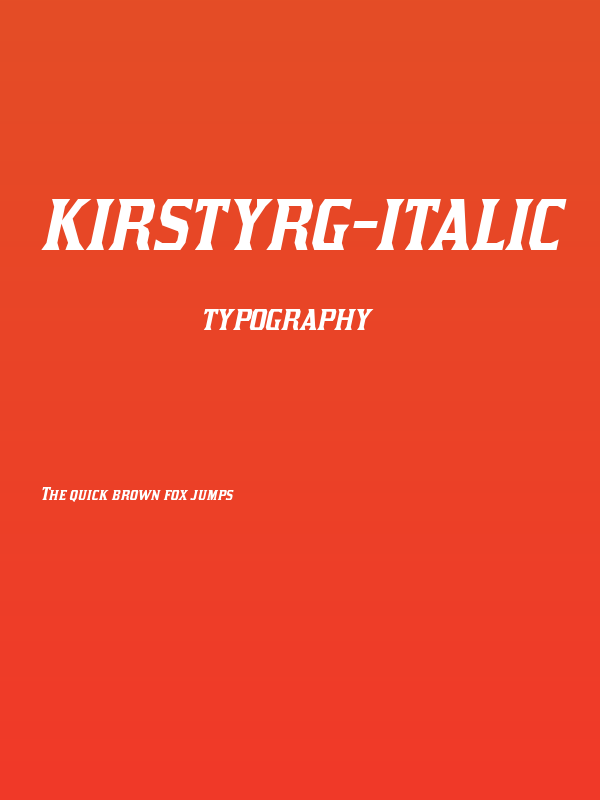 KirstyRg-Italic Poster