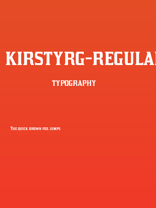 KirstyRg-Regular Poster
