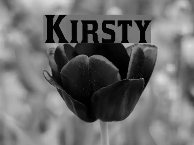 Kirsty Font examples
