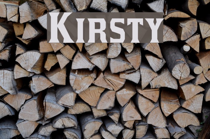 Kirsty Font examples