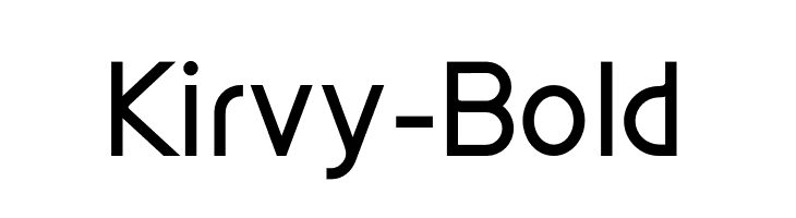 Kirvy-Bold  font caratteri gratis