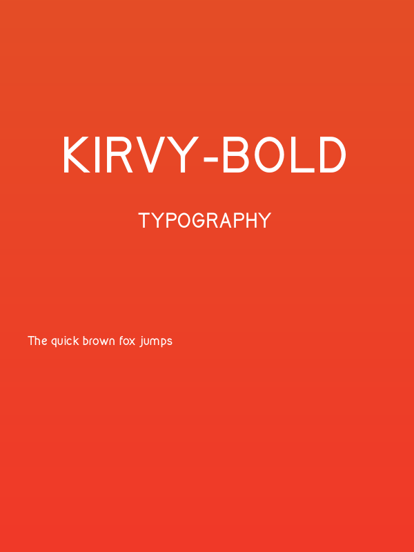 Kirvy-Bold Poster