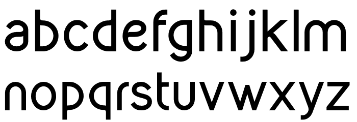 Kirvy-Bold Font LOWERCASE