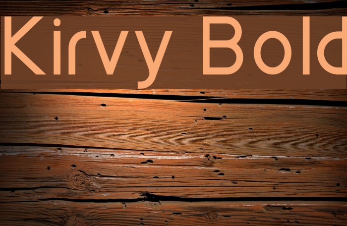 Kirvy Bold Font examples