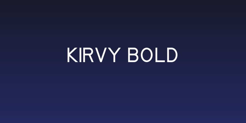 Kirvy Bold Social Header