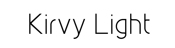 Kirvy Light Font