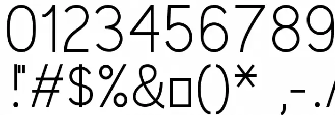 Kirvy Light Font OTHER CHARS