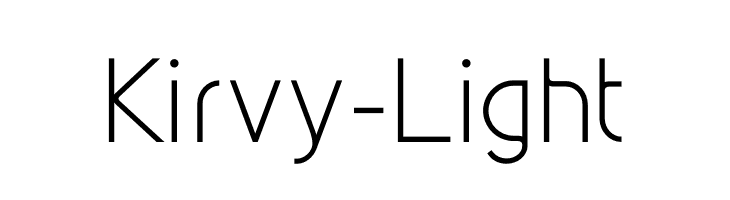 Kirvy-Light  font caratteri gratis