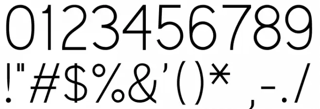 Kirvy-Light Font OTHER CHARS