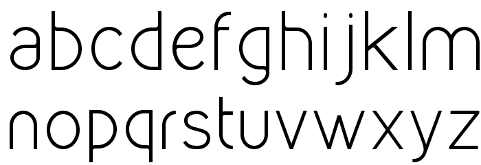 Kirvy Light Font LOWERCASE